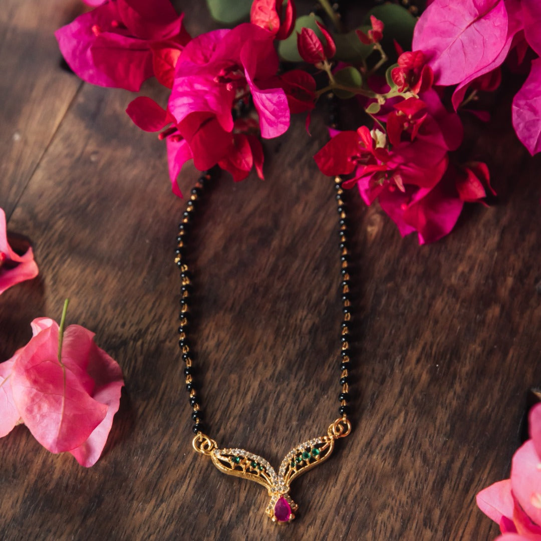 Zircon Stones Pendant Mangalsutra (NMAN02)
