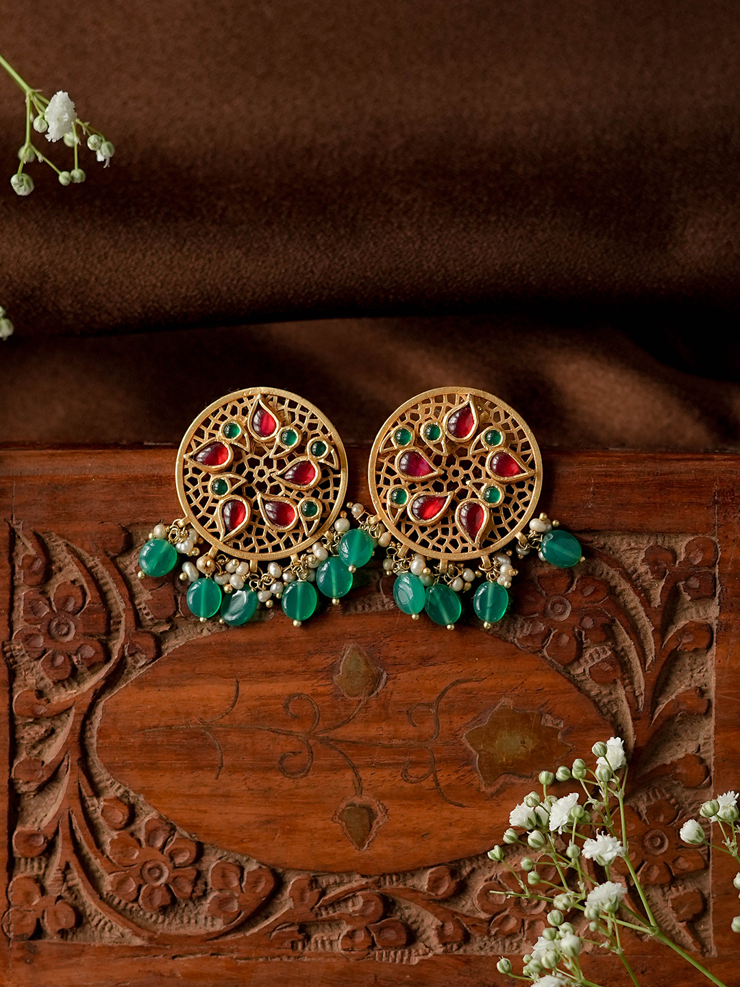 VAIDURYA EAR STUDS - EVD32