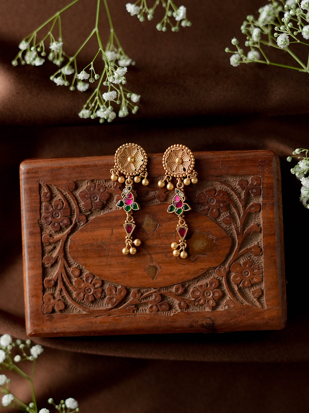 VAIDURYA EARRINGS - EVD38