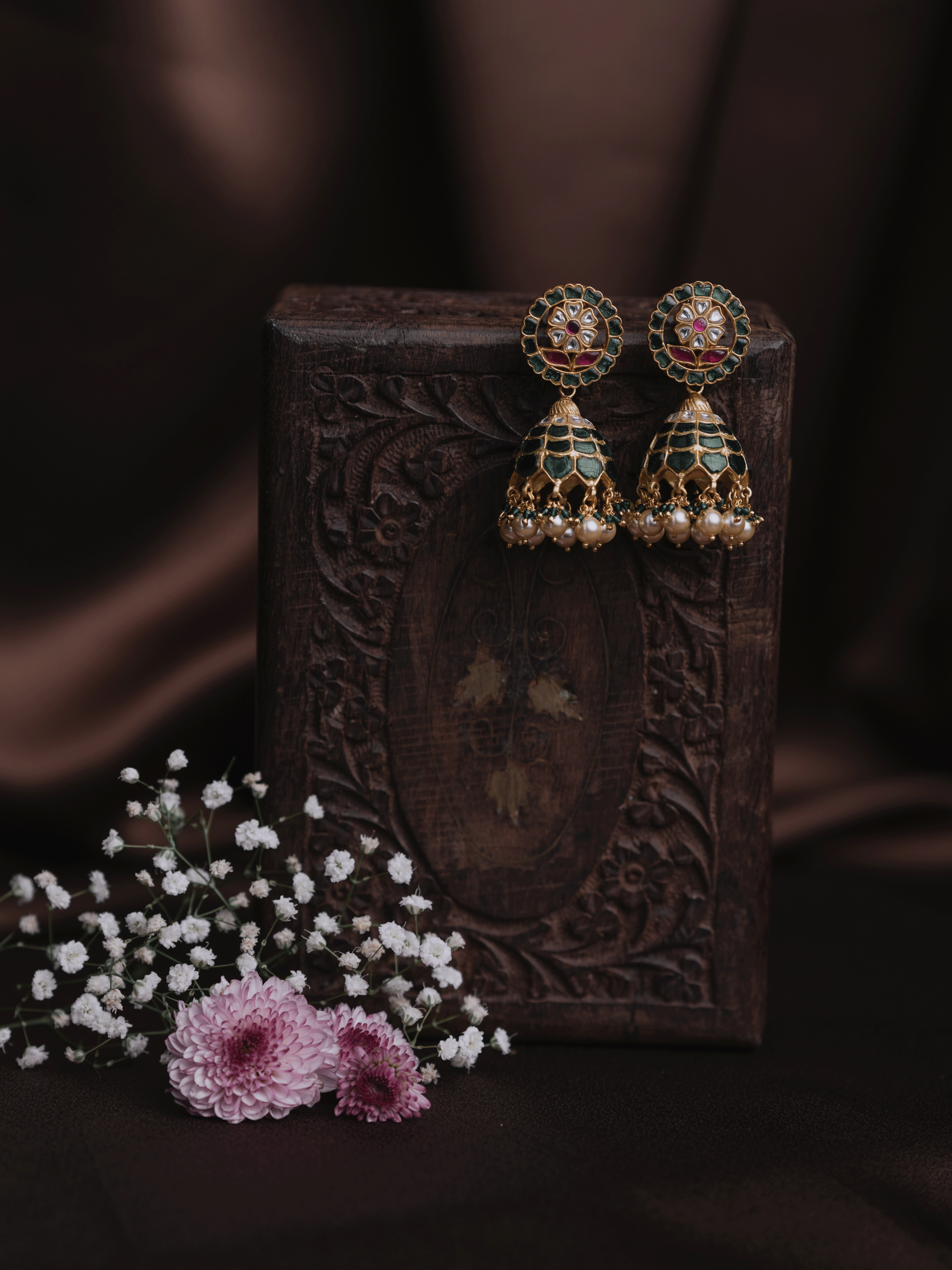 VAIDURYA JHUMKAS - EVD40
