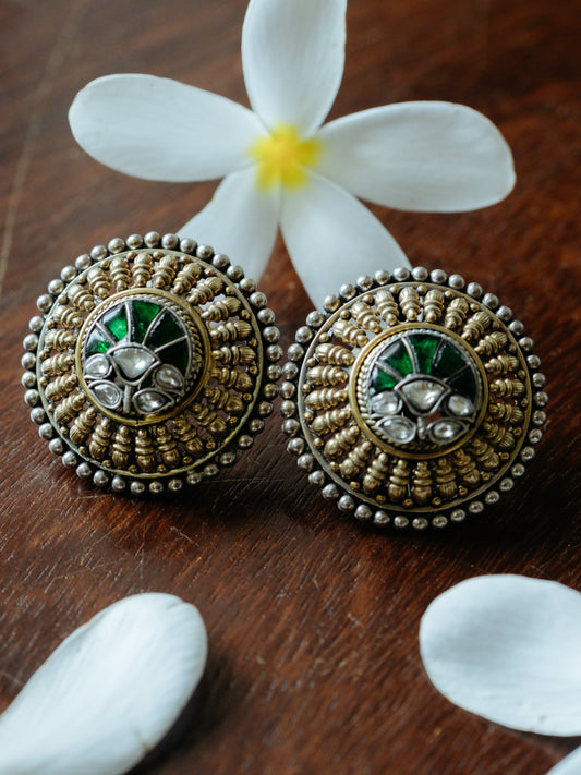 VAIDURYA EAR STUDS - EVD48